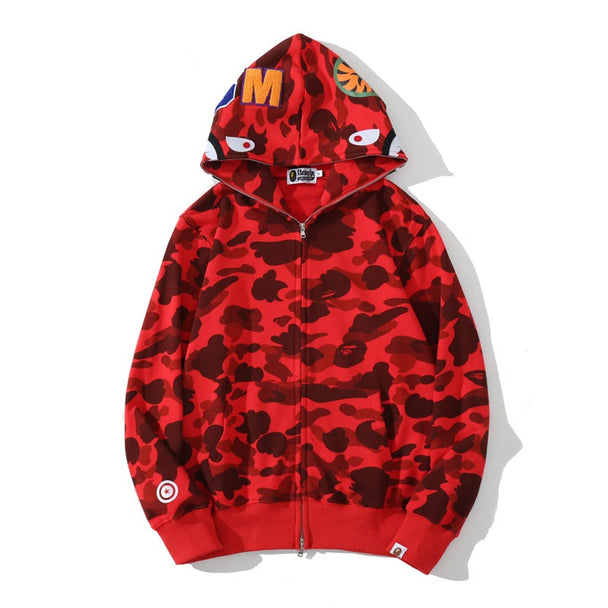 I Royal Shark Classic Camouflage Hooded Cardigan Zipper eprolo 