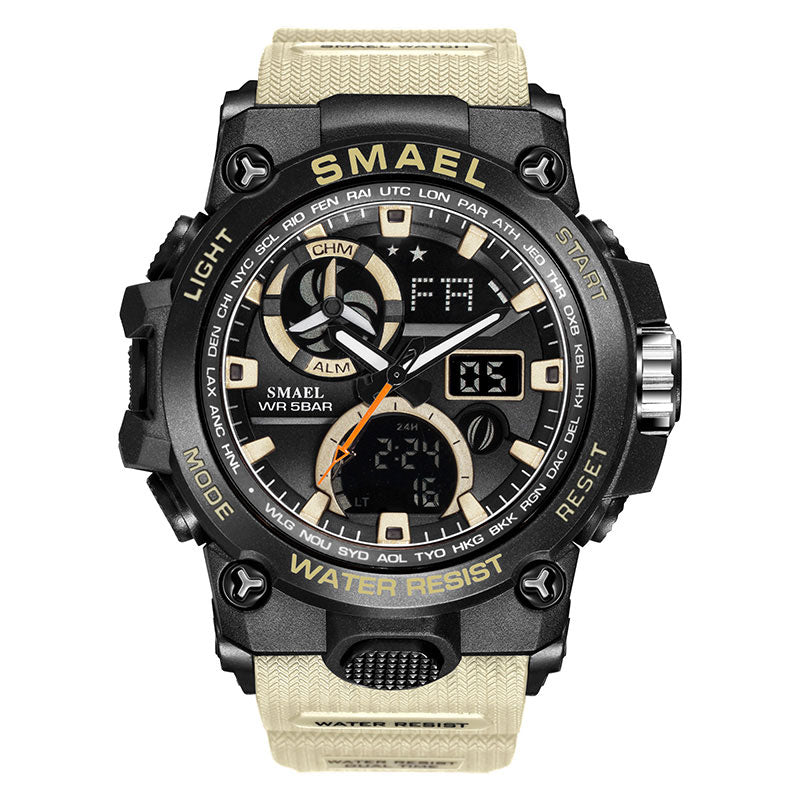 I Royal SMAEL Sport Watch Men Dual Time Waterproof 50M Military Watches Chrono Alarm Wristwatch Vintage Classic Digital Watch 8011 eprolo 