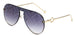 I Royal Oversized Pilot Sunglasses Women Luxury Brand Fashion Flat Top One Piece Men Eyewear Brown Mirror eprolo 