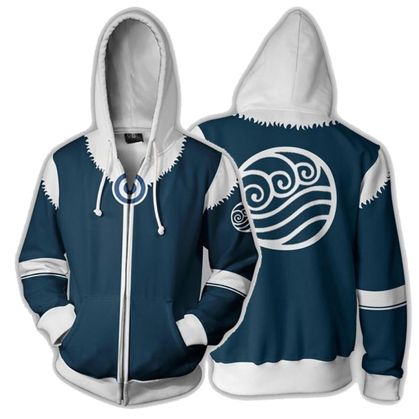 I Royal The Last Airbender Hoodie 3D Printed Zip Up Polyester eprolo 