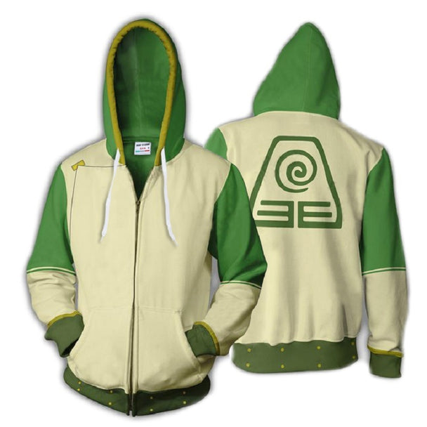 I Royal The Last Airbender Hoodie 3D Printed Zip Up Polyester eprolo 