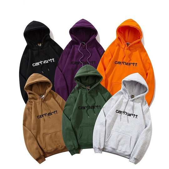 I Royal Trendy Kahart Classic Chest Letter Embroidered Hooded eprolo 