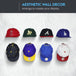 16pcs Baseball Caps Hangers Rack Hanging Organizer for Door Wall - I Royal - I Royal