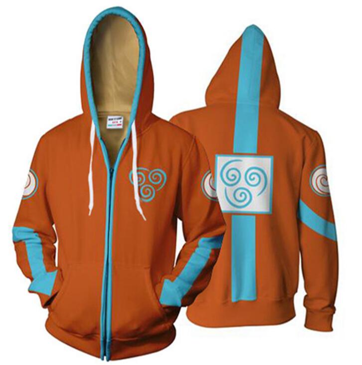I Royal The Last Airbender Hoodie 3D Printed Zip Up Polyester eprolo 
