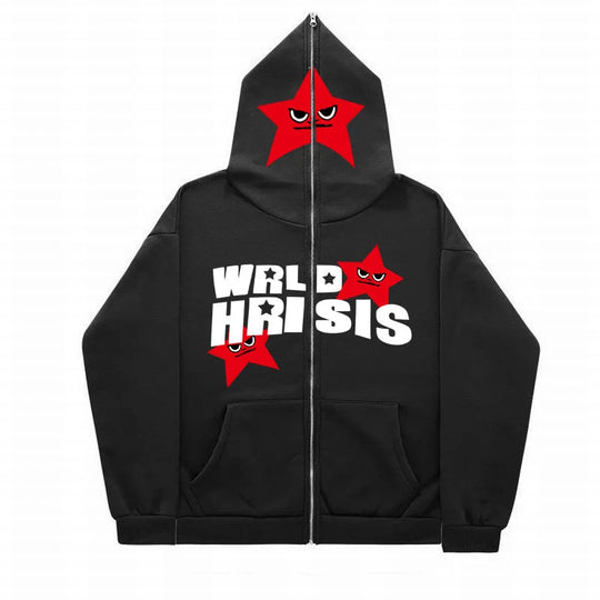 2023-Angry-Star-Print-Full-Zip-Gender-Free-Street-Hoodie-American-Trendy-Coat-Men