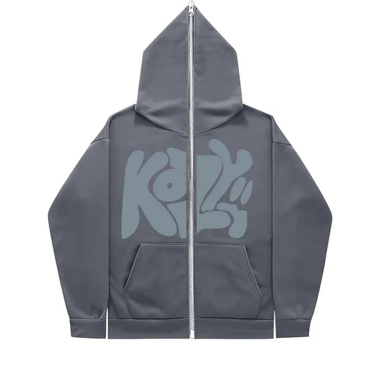 2024-New-Product-KOZY-Letter-Printed-Zipper-Hoodie-Pattern-Casual-Coat