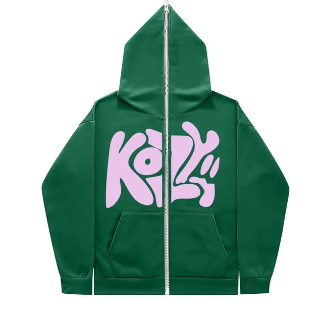 2024-New-Product-KOZY-Letter-Printed-Zipper-Hoodie-Pattern-Casual-Coat