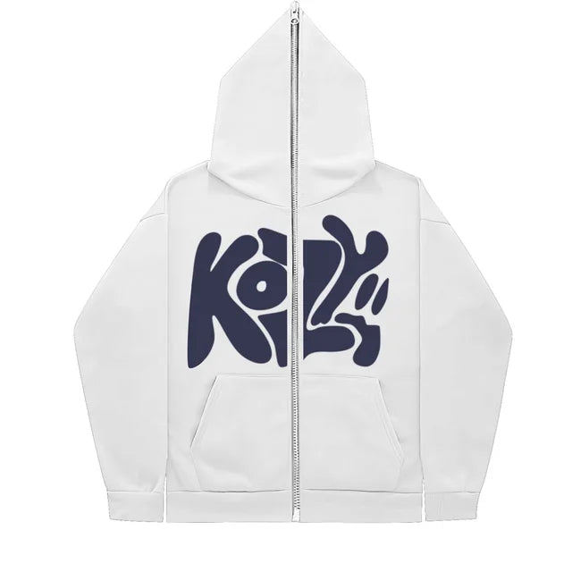 2024-New-Product-KOZY-Letter-Printed-Zipper-Hoodie-Pattern-Casual-Coat