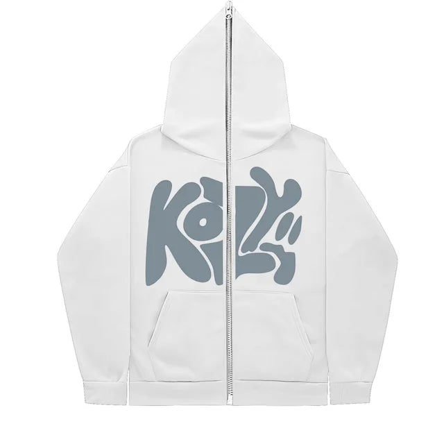 2024-New-Product-KOZY-Letter-Printed-Zipper-Hoodie-Pattern-Casual-Coat