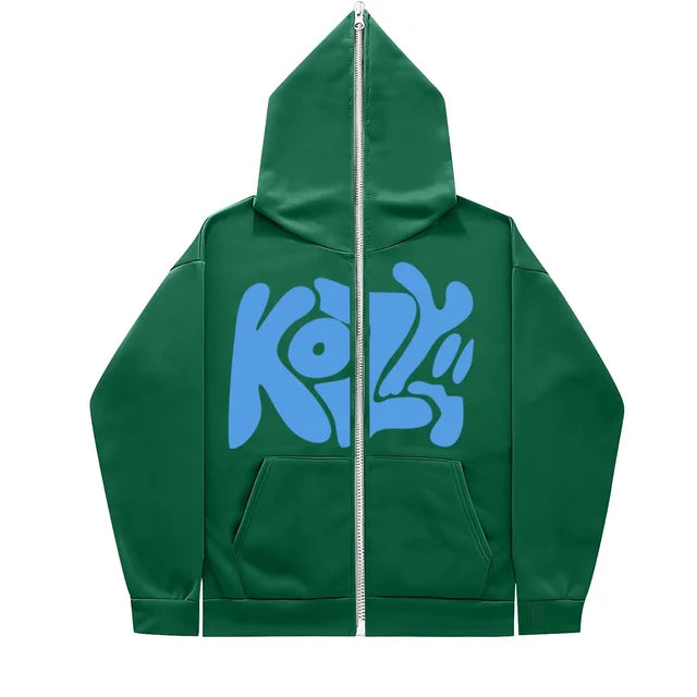 2024-New-Product-KOZY-Letter-Printed-Zipper-Hoodie-Pattern-Casual-Coat