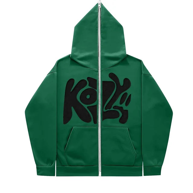2024-New-Product-KOZY-Letter-Printed-Zipper-Hoodie-Pattern-Casual-Coat
