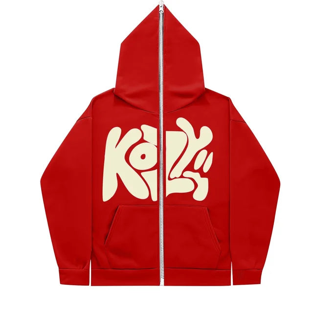 2024-New-Product-KOZY-Letter-Printed-Zipper-Hoodie-Pattern-Casual-Coat