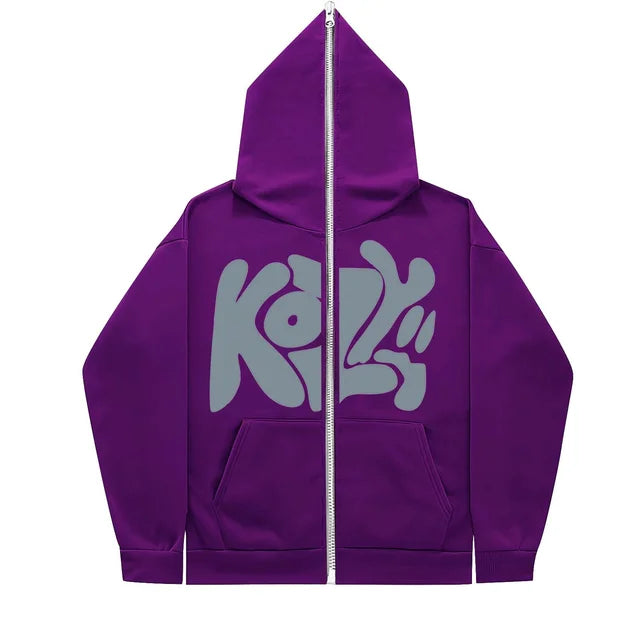 2024-New-Product-KOZY-Letter-Printed-Zipper-Hoodie-Pattern-Casual-Coat