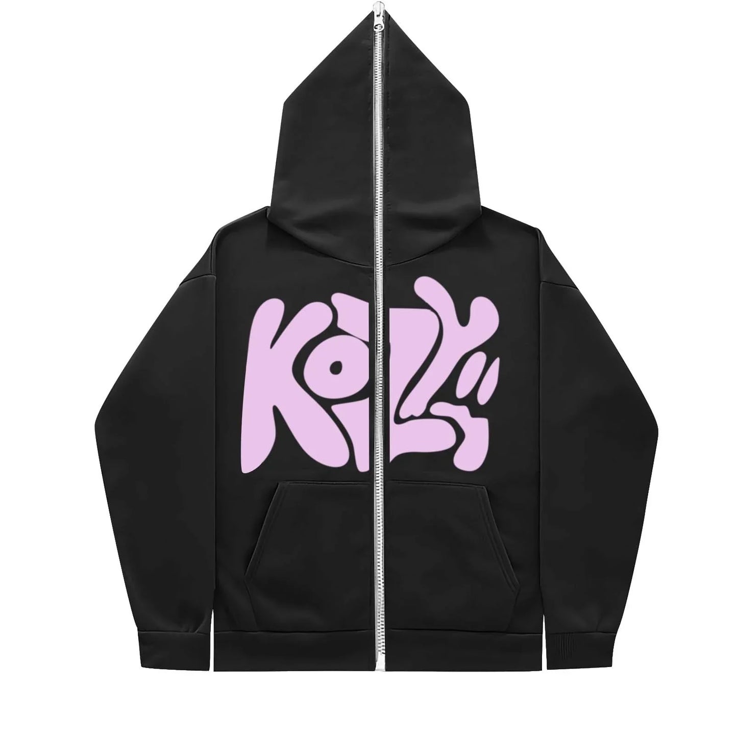 2024-New-Product-KOZY-Letter-Printed-Zipper-Hoodie-Pattern-Casual-Coat
