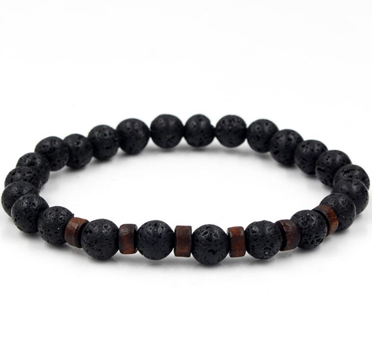 I Royal Natural Moonstone Bead Tibetan Buddha Bracelet Chakra Lava Stone Diffuser Bracelets eprolo 
