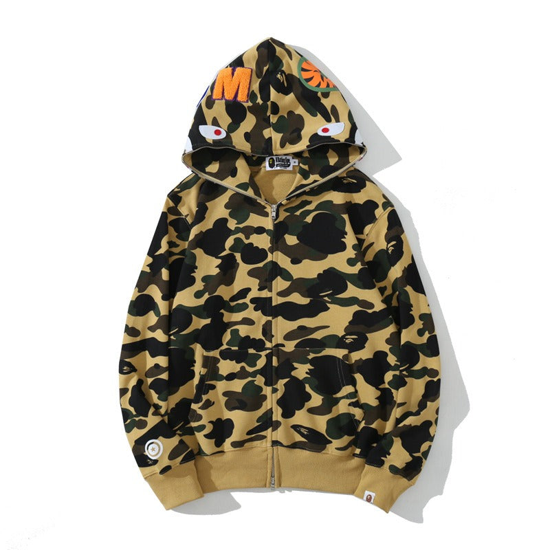 I Royal Shark Classic Camouflage Hooded Cardigan Zipper eprolo 