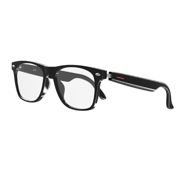 2 In 1 Headset Smart Glasses Blue Tooth Audio Call AI Voice Noise Reduction Music Eyewear Waterproof Speaker Mics Calls Eyeglass - I Royal - I Royal