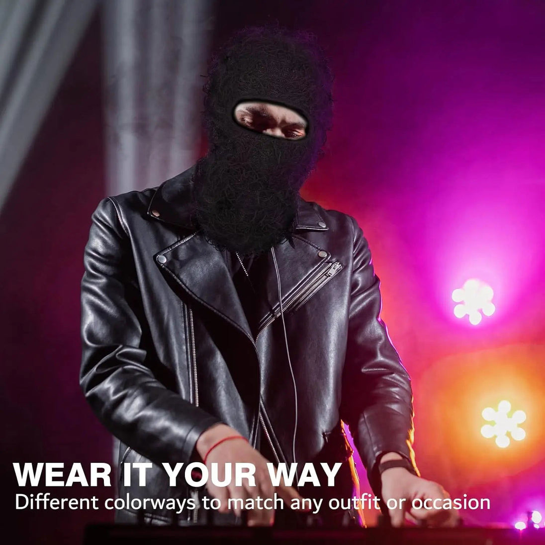 2pc Distressed Balaclava Ski Mask Knitted Full Face Windproof Winter Premium Yeat Ski Mask - I Royal - I Royal