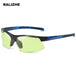 I Royal Sports Polarized Green Sunglasses Men Black Flexible Frame Driving Square Discoloration Sun Glasses Women Goggle eprolo 