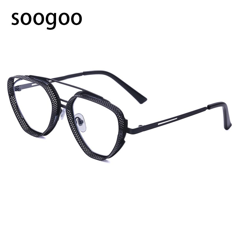 I Royal Vintage Steampunk Square Sunglasses Luxury Brand Designer Sun Glasses UV 400 eprolo 