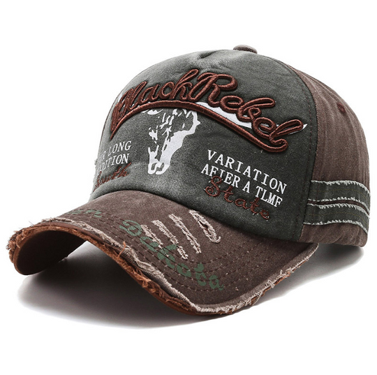 I Royal Vintage embroidered letters washed baseball cap worn sun visor hat for men and women sun protection cap eprolo 