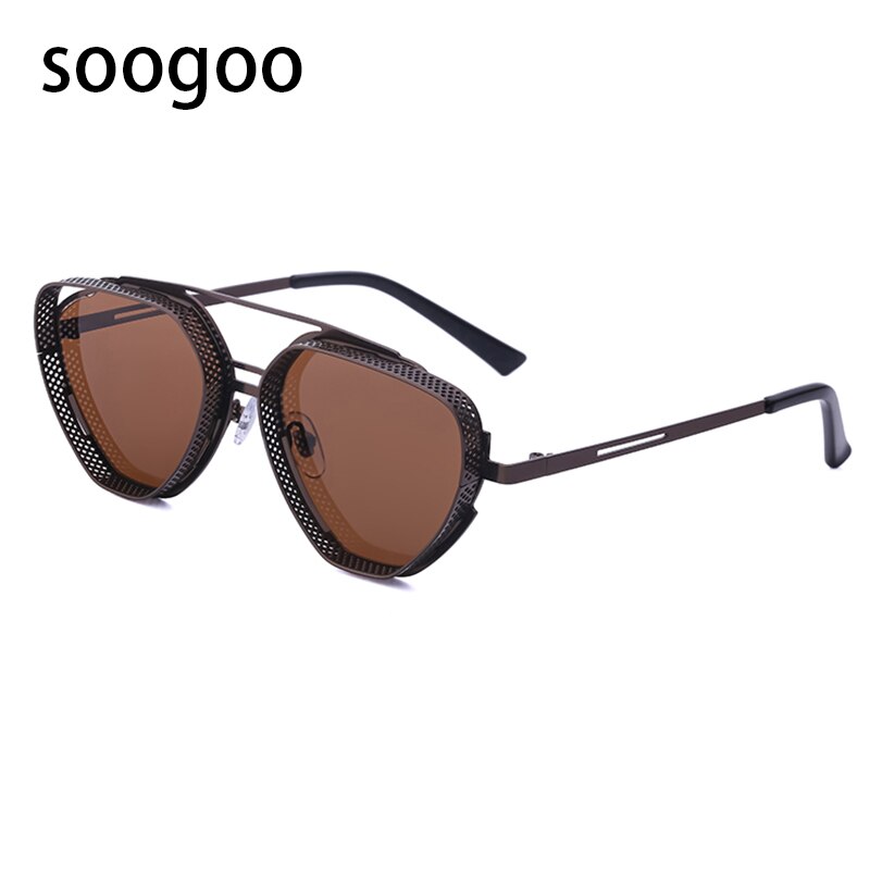 I Royal Vintage Steampunk Square Sunglasses Luxury Brand Designer Sun Glasses UV 400 eprolo 