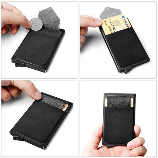 I Royal Men Credit Card Wallet Aluminum Cash ID Card Holder  Case Blocking Slim Metal Wallet eprolo 