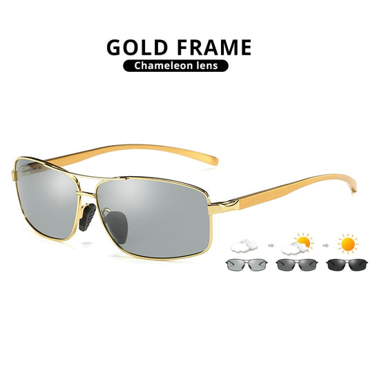 I Royal Photochromic Sunglasses Men Polarized Chameleon Glasses Driving Anti-glare Sun Glasses eprolo 