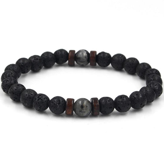 I Royal Natural Moonstone Bead Tibetan Buddha Bracelet Chakra Lava Stone Diffuser Bracelets eprolo 