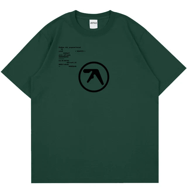 Aphex-Twin-Oversized-Men-s-T-Shirt-Hip-Hop-Letters-Print-Unisex-Short-Sleeve-T-Shirt