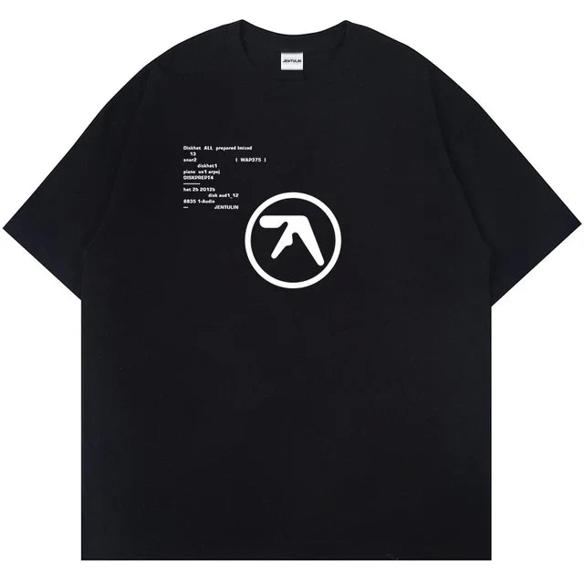 Aphex-Twin-Oversized-Men-s-T-Shirt-Hip-Hop-Letters-Print-Unisex-Short-Sleeve-T-Shirt