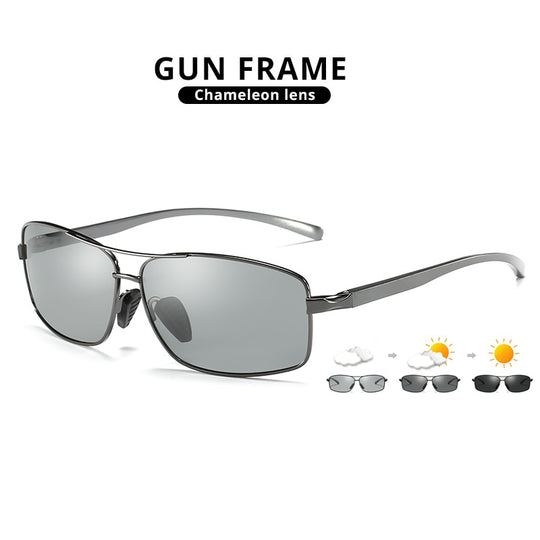 I Royal Photochromic Sunglasses Men Polarized Chameleon Glasses Driving Anti-glare Sun Glasses eprolo 