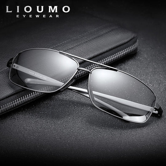 I Royal Photochromic Sunglasses Men Polarized Chameleon Glasses Driving Anti-glare Sun Glasses eprolo 