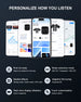 I Royal S20 PRO Touch Screen ANC Wireless Earphones TWS Noise Cancelling Earbud Bluetooth 5.3 Support APP Long Battery life eprolo 