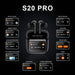 I Royal S20 PRO Touch Screen ANC Wireless Earphones TWS Noise Cancelling Earbud Bluetooth 5.3 Support APP Long Battery life eprolo 