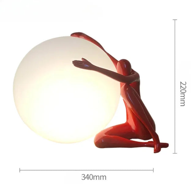Creative-Cartoon-Female-Resin-Floor-Lamp-For-Home-Decoration-With-Humanoid-Glass-Ball-Art-Personality-Designer