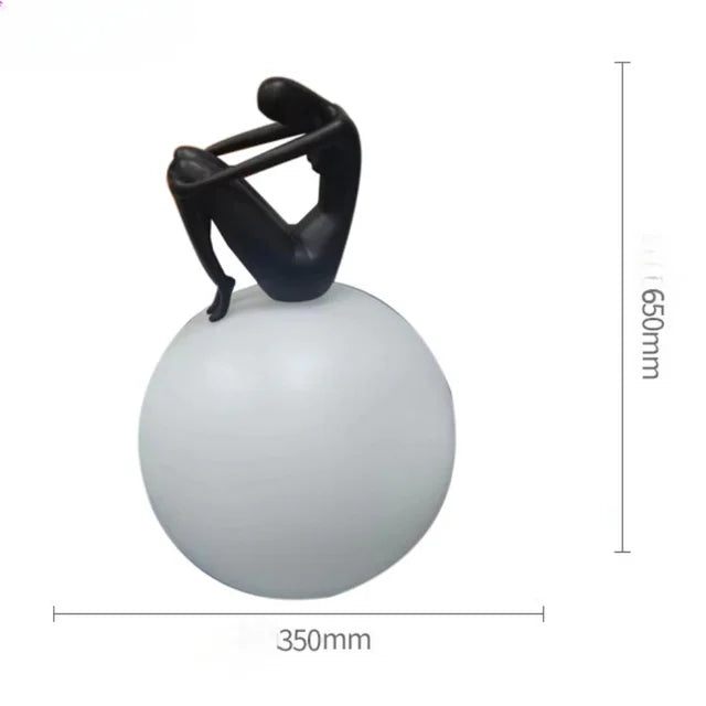 Creative-Cartoon-Female-Resin-Floor-Lamp-For-Home-Decoration-With-Humanoid-Glass-Ball-Art-Personality-Designer