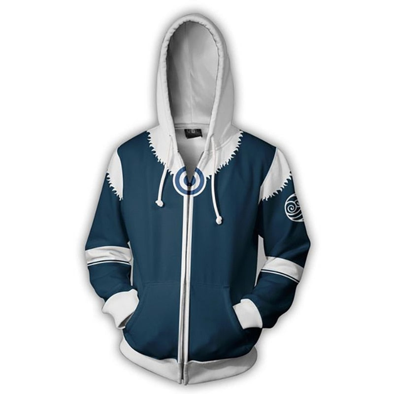 I Royal The Last Airbender Hoodie 3D Printed Zip Up Polyester eprolo 
