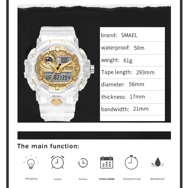 I Royal Sport Watch Waterproof Top Brand Digital Watches Quality Plastic Watch eprolo 