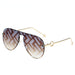 I Royal Oversized Pilot Sunglasses Women Luxury Brand Fashion Flat Top One Piece Men Eyewear Brown Mirror eprolo 