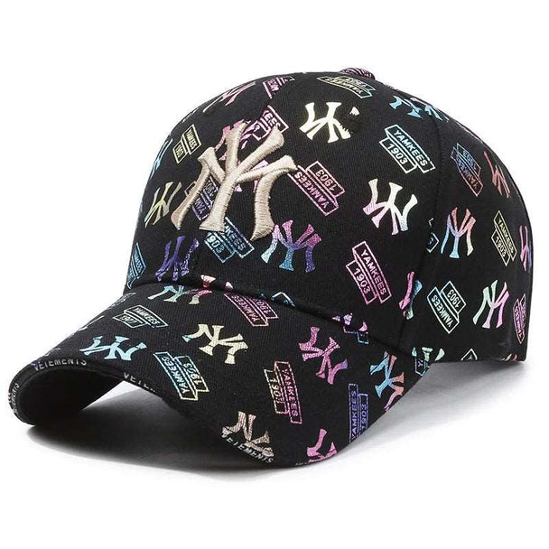 Fashion Unisex MY Embroidered Baseball Cap Adjustable Breathable Snapback Hats