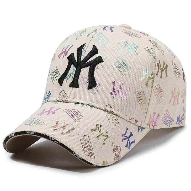 Fashion Unisex MY Embroidered Baseball Cap Adjustable Breathable Snapback Hats