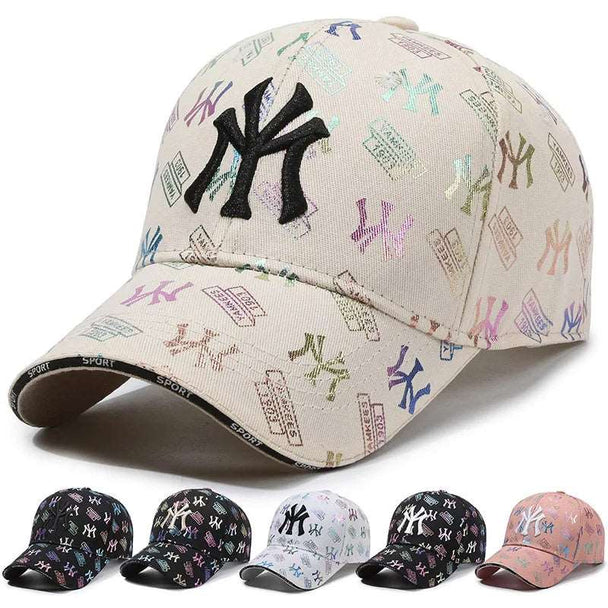 Fashion Unisex MY Embroidered Baseball Cap Adjustable Breathable Snapback Hats