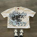 Cartoon demon graphic t shirts print oversized streetwear