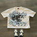 Cartoon demon graphic t shirts print oversized streetwear