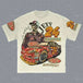 Cartoon demon graphic t shirts print oversized streetwear
