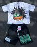 cartoon graphic oversized t shirt