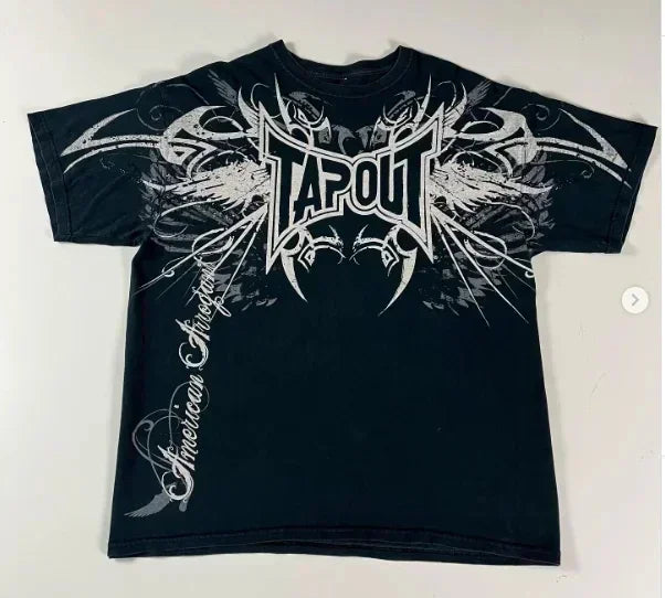 Street-Fashion-Tapout-T-shirt-Y2K-Men-s-Hip-hop-Letter-Pattern-Printed-Large-Clothing-Harajuku