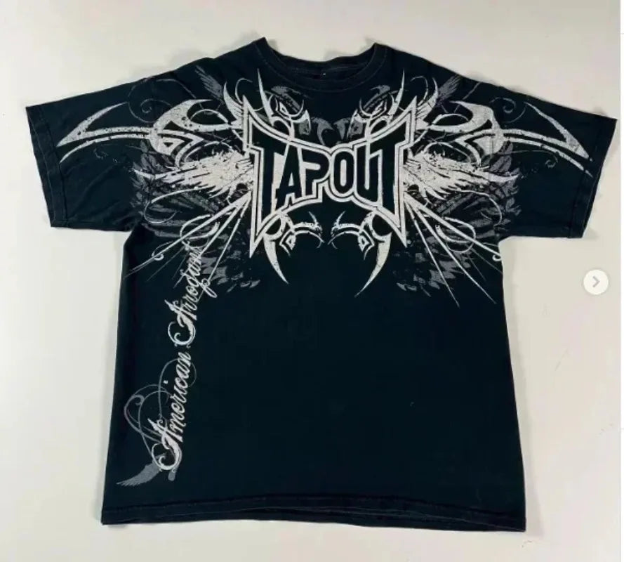 Street-Fashion-Tapout-T-shirt-Y2K-Men-s-Hip-hop-Letter-Pattern-Printed-Large-Clothing-Harajuku