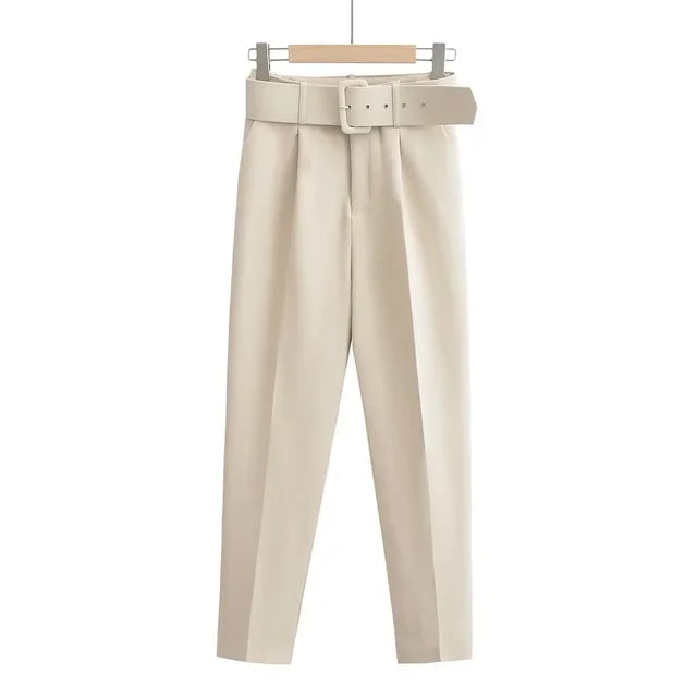 TRAF-ZR-High-Street-Chic-and-Elegant-Woman-Pants-with-Belt-Y2k-Vintage-Trousers-Harajuku-Cropped
